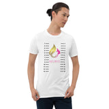 Unisex Length Check T-Shirt w/Front and Back Measurements